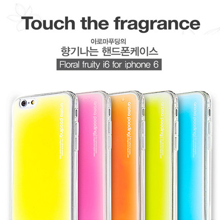 aroma韩国适用于6plus保护壳6s手机壳带花香味软壳iphone6硅胶套