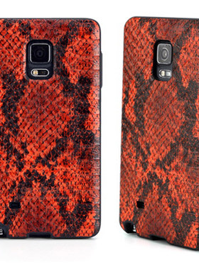 韩国tride适用于三星note4手机壳套N9100全包防摔硅胶蛇纹保护套