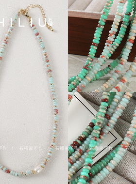 4x2mm寿山石车轮珠隔片隔珠散珠手工diy串珠手链项链饰品材料配件