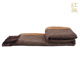 工乐布艺样板间沙发搭毯现代风盖毯卧室床尾巾高品质布料咖色流苏