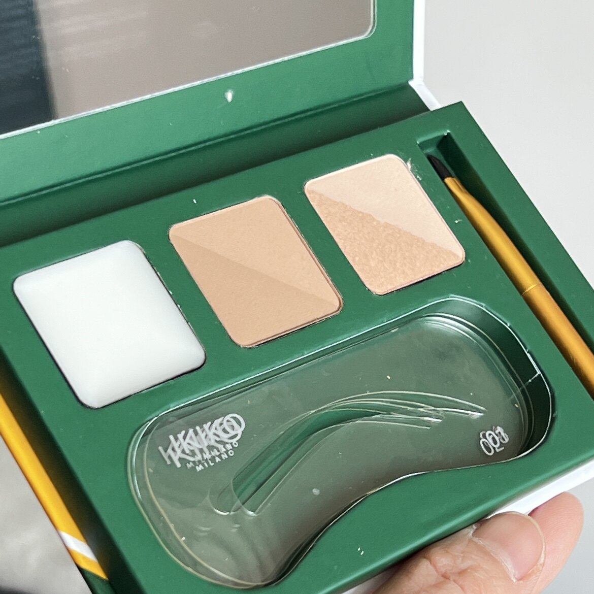 现货KIKO 学院派老款 眉粉眉膏眉蜡套装含修眉工具