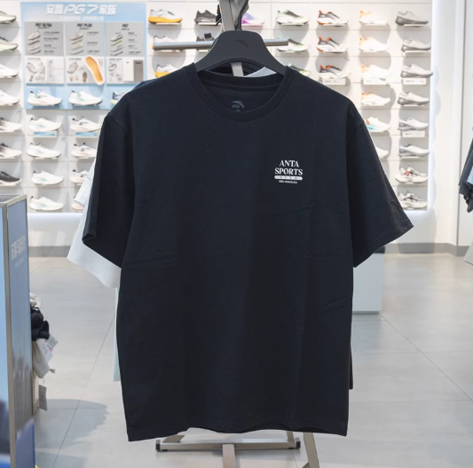 安踏正品男短袖2025夏新款生活系圆领透气冰丝针织T恤衫152538121