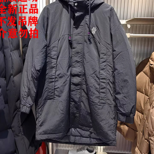 安踏正品欧文长款连帽羽绒服2025冬款男女同款保暖外套172611903