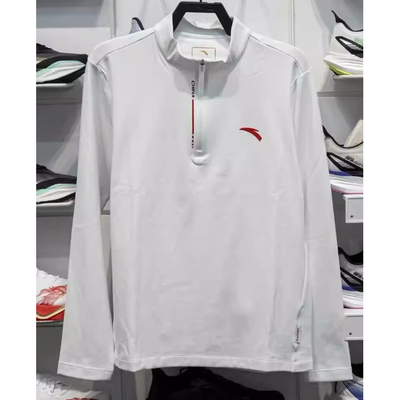 安踏正品CHN半拉链加绒套头卫衣2026春新款男运动长袖152617407