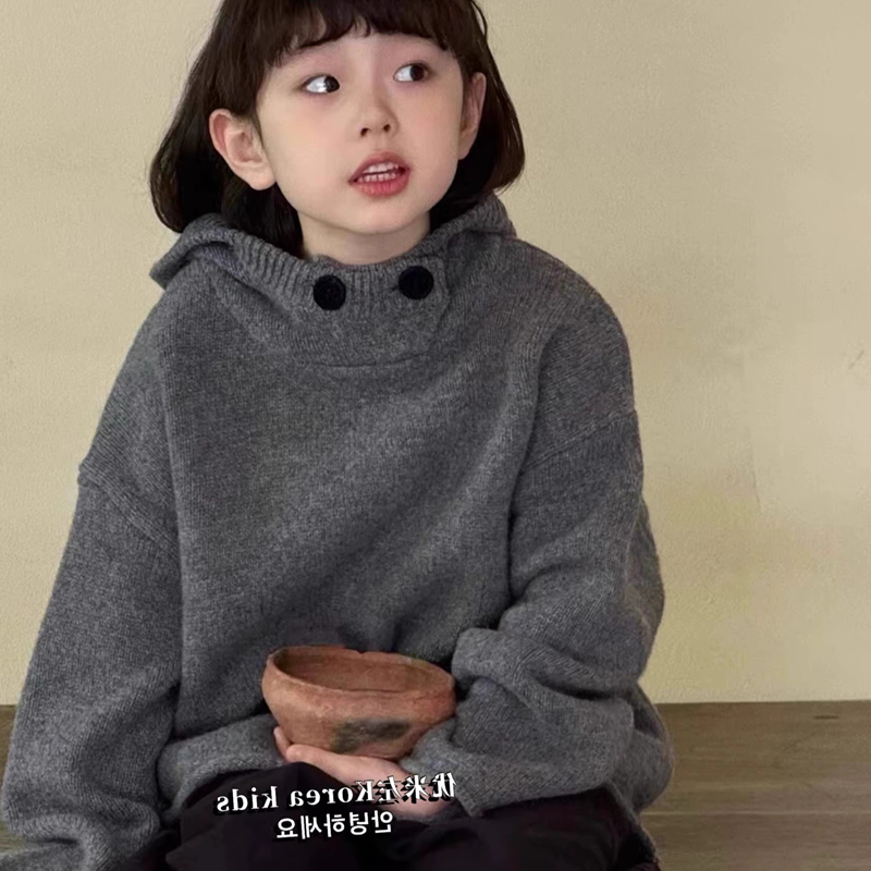 韩国童装女童羊绒衫上衣