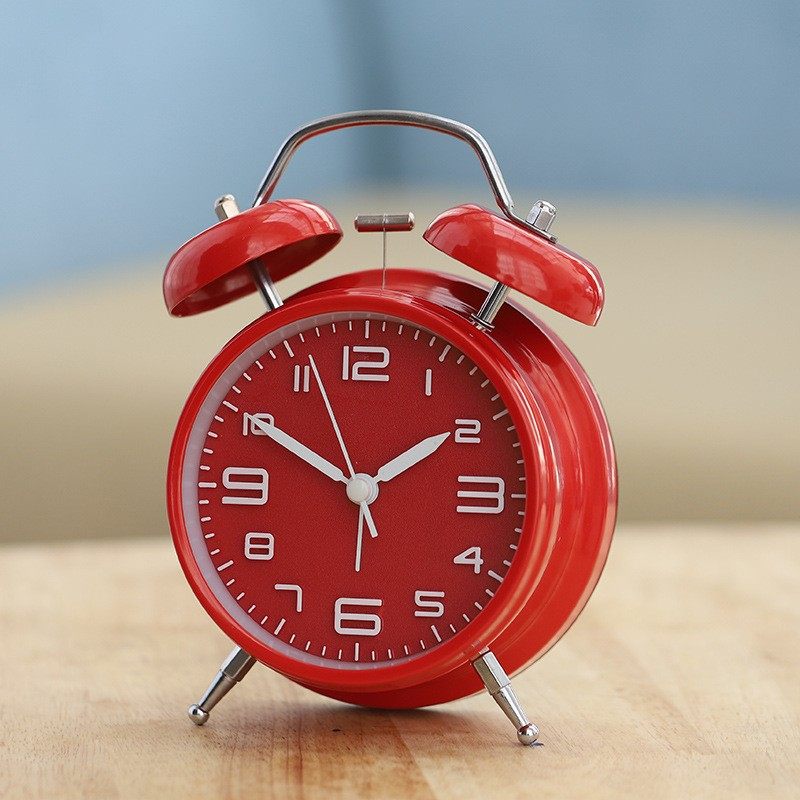金属打铃闹钟大铃声学生桌面静音时钟儿童卧室床头钟表立体数字钟,家居饰品,台钟/闹钟,淘宝优惠券,粉丝福利购,淘宝优惠卷