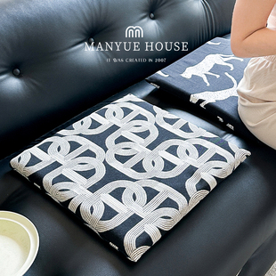 蔓越家 大牌轻奢记忆棉坐垫椅垫飘窗榻榻米座垫方形椅子垫蒲团垫