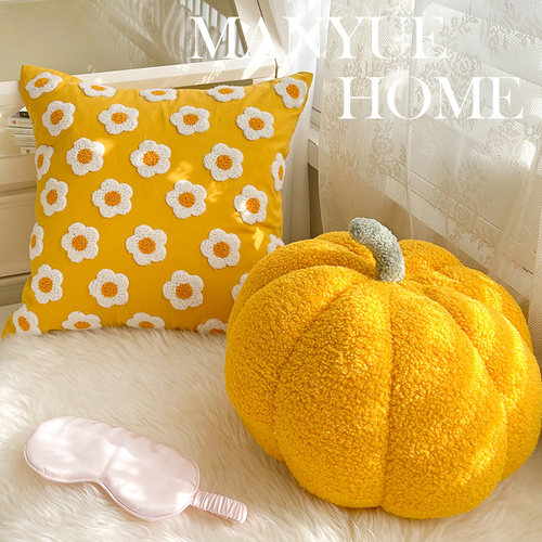 蔓越家 ins网红款小雏菊抱枕抱枕套家用客厅沙发靠垫样板间靠枕