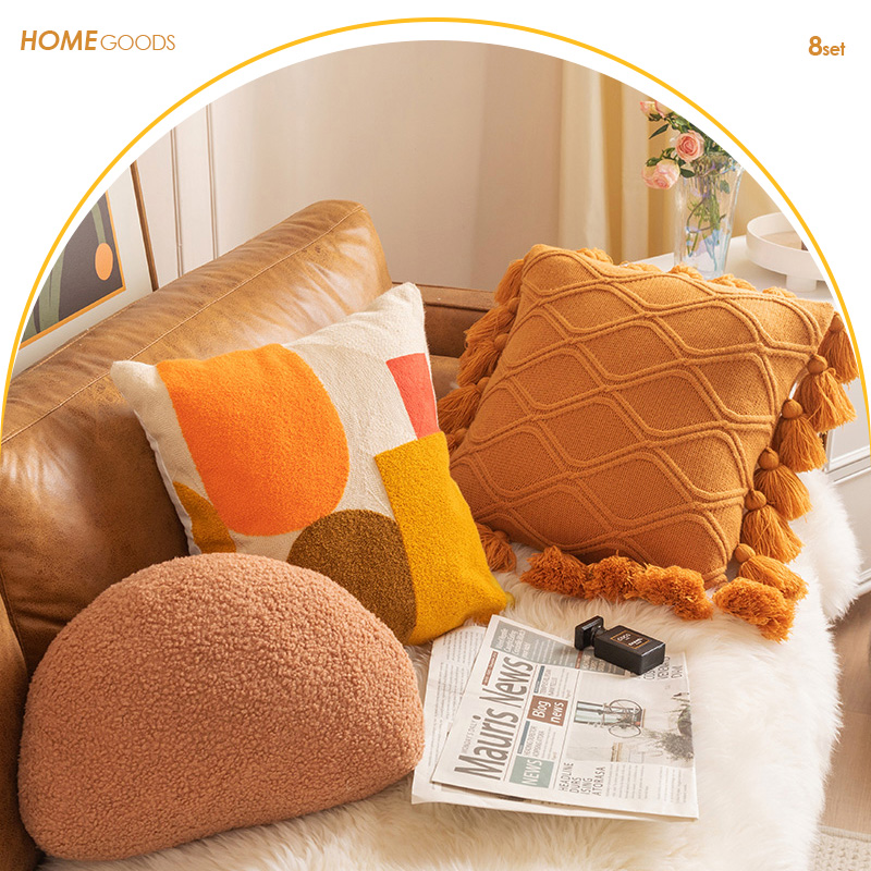 蔓越家 北欧ins客厅沙发抱枕靠垫网红床头靠背泰迪绒装饰枕抱枕套