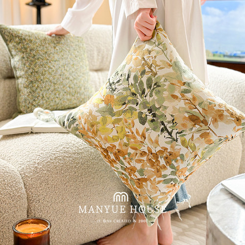 抱枕套含芯样板间提花靠垫腰枕