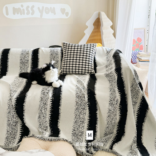 雪尼尔沙发巾防猫抓一片式