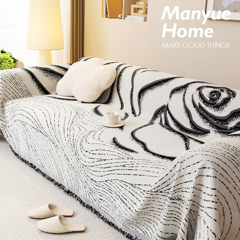 蔓越家 舒伯特玫瑰 沙发巾美式复古全盖全包沙发套罩猫抓整张盖布,居家布艺,沙发套,淘宝优惠券,粉丝福利购,淘宝优惠卷