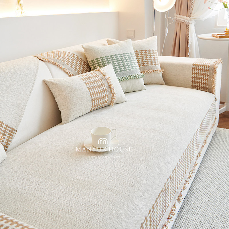 蔓越家 音盒 雪尼尔沙发垫四季通用靠背垫轻奢防滑万能套罩盖布巾,居家布艺,沙发垫,淘宝优惠券,粉丝福利购,淘宝优惠卷