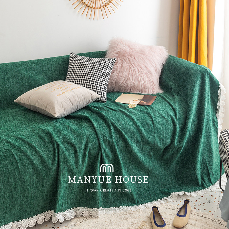 蔓越家复古高级感雪尼尔沙发巾万能全包沙发套罩一片式靠背巾盖布,居家布艺,沙发套,淘宝优惠券,粉丝福利购,淘宝优惠卷