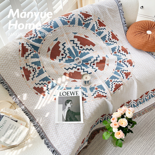 蔓越家 ins异域风单人沙发盖布全包复古沙发巾盖巾毯子沙发套罩