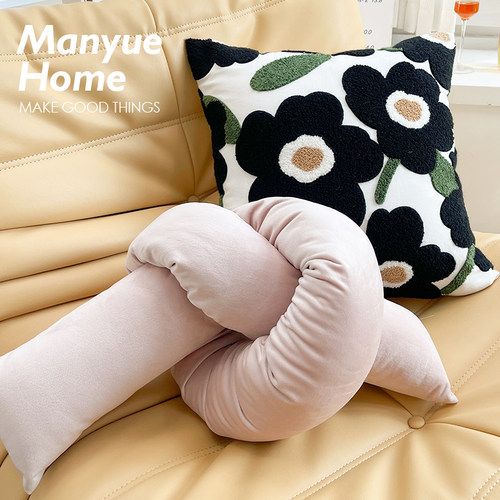 蔓越家奶油色ins风异形沙发抱枕