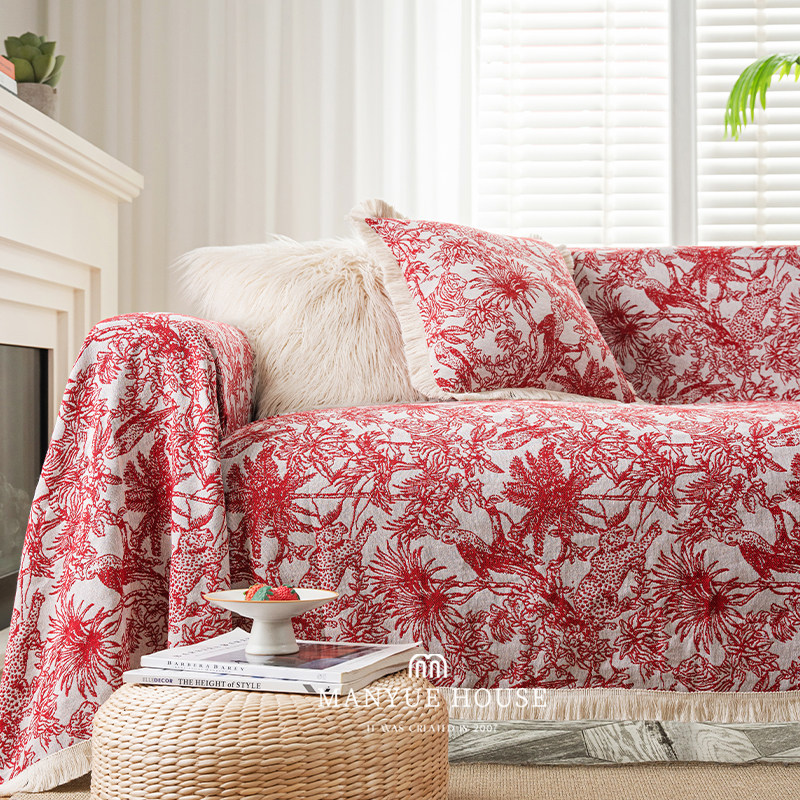 蔓越家复古沙发巾沙发套罩沙发垫坐垫一整张四季通用座垫四面全包,居家布艺,沙发套,淘宝优惠券,粉丝福利购,淘宝优惠卷