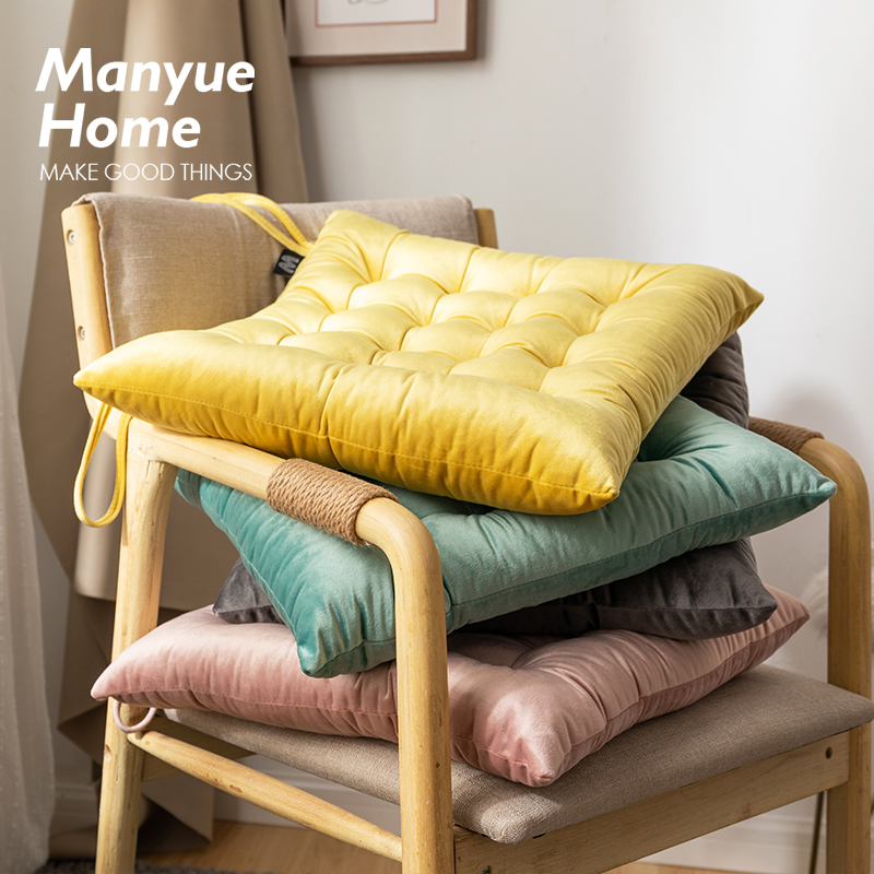 蔓越家 北欧ins少女心丝绒坐垫坐椅垫餐厅板凳垫家用飘窗蒲团垫,居家布艺,椅垫,淘宝优惠券,粉丝福利购,淘宝优惠卷