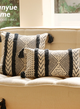蔓越家 弥生棉麻 外贸复古民宿酒店摩洛哥抱枕抱枕套沙发靠垫靠枕