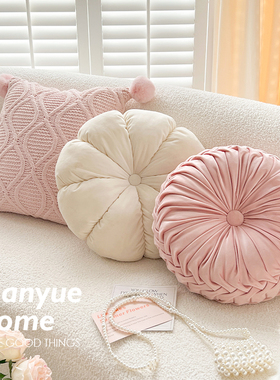 蔓越家 Peri pink 可爱ins风床头抱枕靠垫客厅沙发靠枕抱枕套蒲团