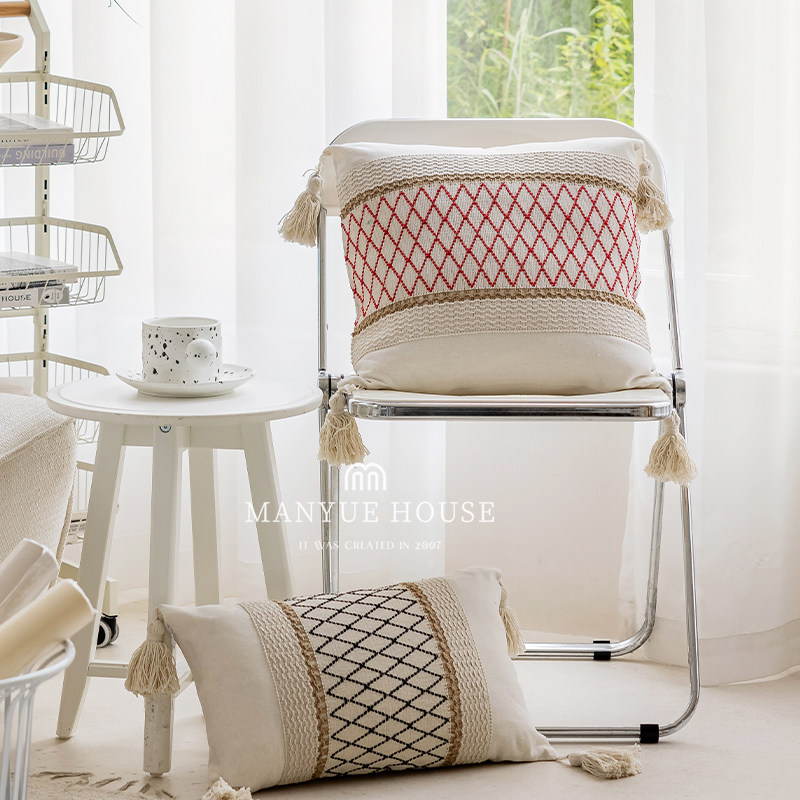 蔓越家简约样板间靠枕不含芯