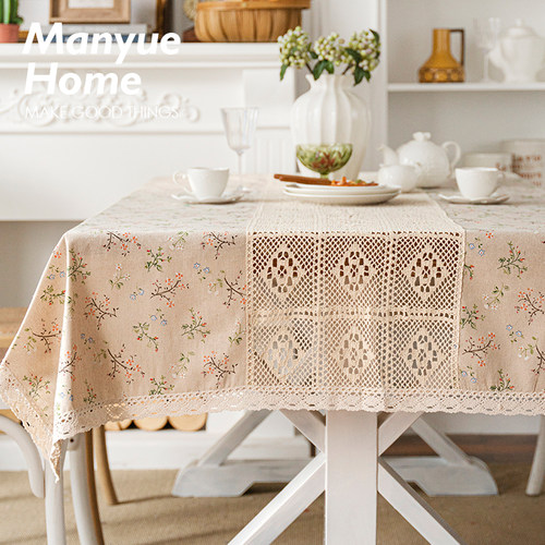 复古法式桌布棉麻餐桌布