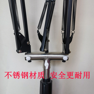 不锈钢三插接头艾灸支架多功能台灯三孔撑杆艾灸馆排烟架子头配件