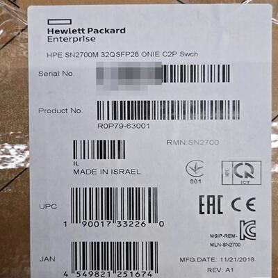 HPE Mellanox SN2700M 100GbE 32(雅子机械）