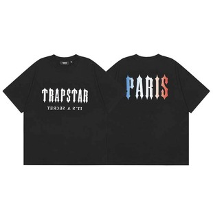 一件代发Trapstar潮牌新款 字母印花限定Logo短袖 圆领休闲宽松T恤