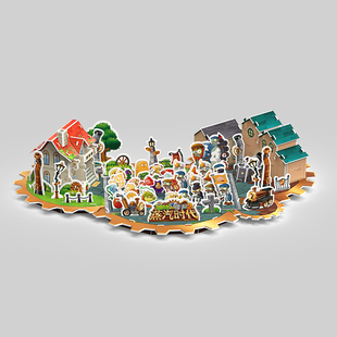 植物大战僵尸3d立体拼图蒸汽时代复兴时代天空之城冰河功夫世界