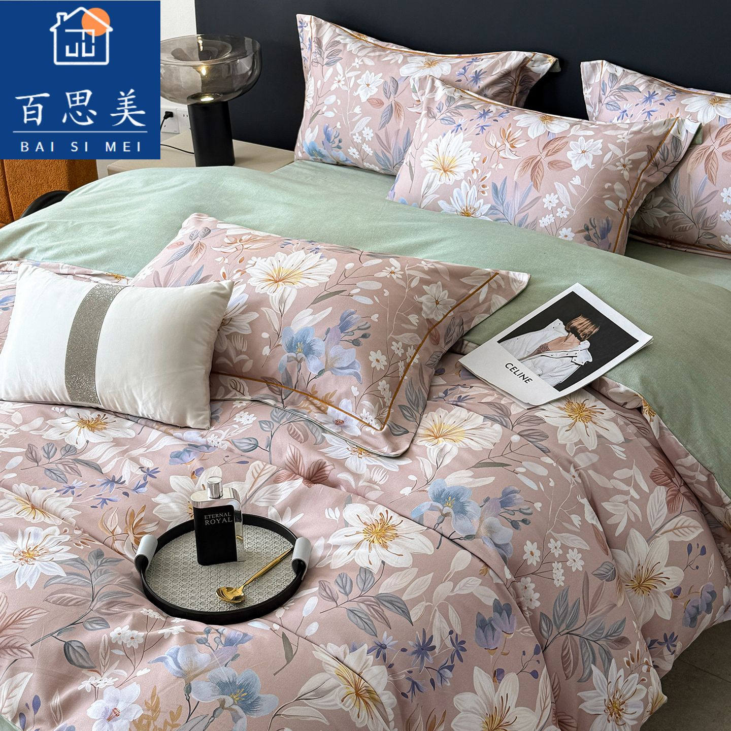 秋冬季A类数码印花全棉纯棉磨毛单件1.8米2m1.5单双人被套被罩