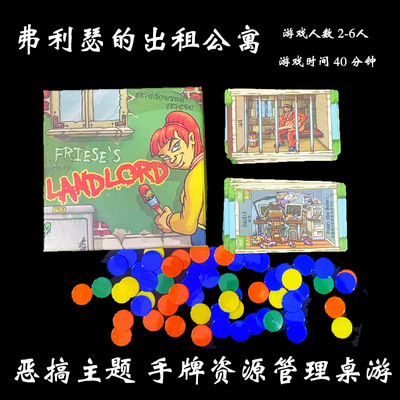 弗利瑟的出租公寓Friese's Landlord中英文欢乐聚会恶搞卡牌桌游