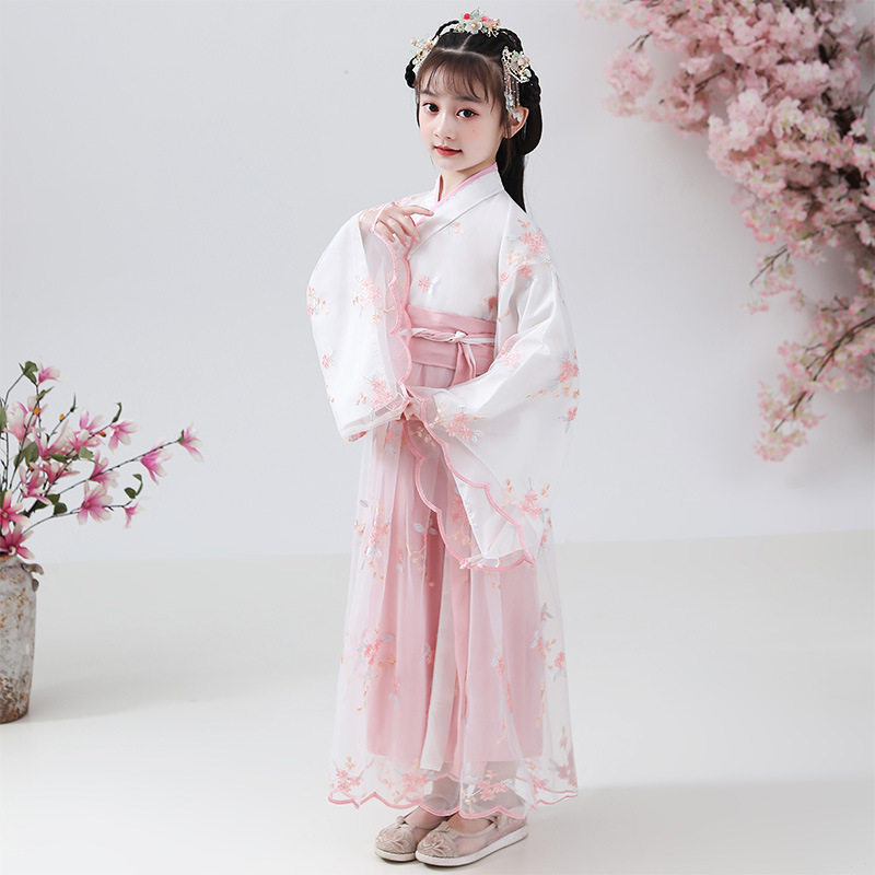 2026新款女童唐风汉服长裙公主