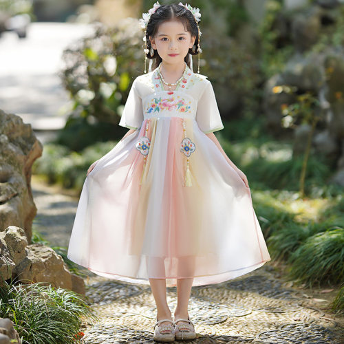 2026新款女童韩系汉服连衣裙