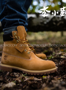 TIMBERLAND添柏岚踢不烂男女子高帮户外防水工装黄靴10061/10361