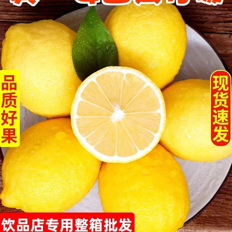 四川安岳黄柠檬正宗尤力克新鲜水果酸爽多汁薄皮饮品店商用