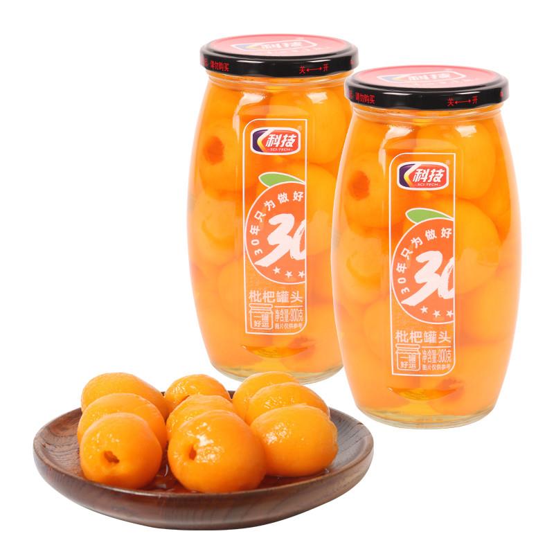 罐头 糖水枇杷罐头水果 玻璃瓶 800克*2瓶 烤梨炖梨枇杷果肉