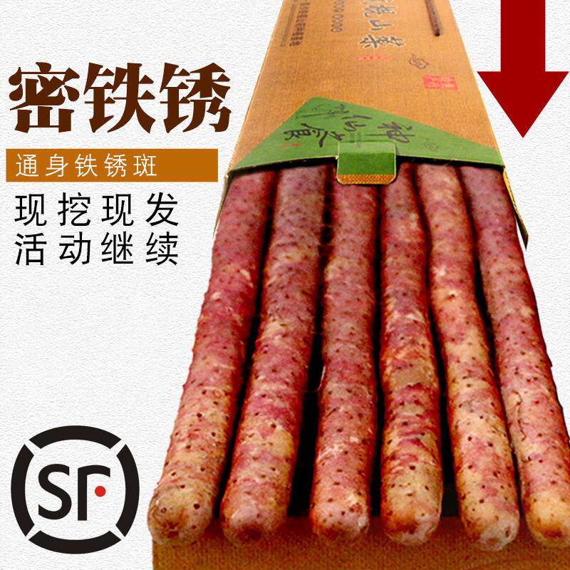 温县正宗铁棍山药礼盒装新鲜农家特产河南焦作铁杆紫怀淮山自种
