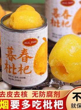 allday暮春枇杷罐头无慕春糖添加剂水果罐头木糖醇糖水新鲜琵琶