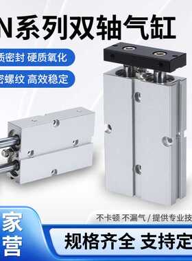 TDA双杆双轴气缸TN10*10X15x20x25x30x40x50x60x70x80x100x150-S
