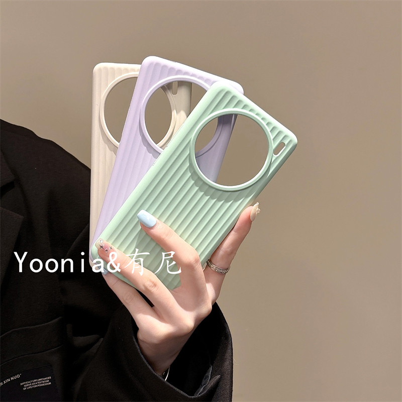 YOONIA适用分期VIVO手机壳x100条纹瓦楞纹液态硅胶保护套全包高颜