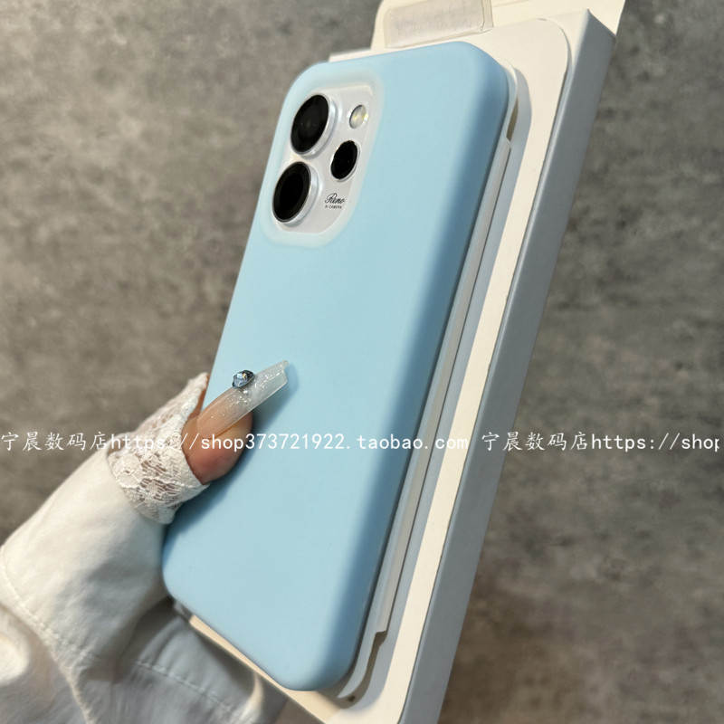 适用reno15果冻reno15pro手机壳液态硅胶全包保护套OPPO简约纯色耐脏防摔滑学生