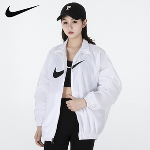 2023春秋防风服白色薄款 100 外套DM6182 Nike耐克梭织夹克女装 新款