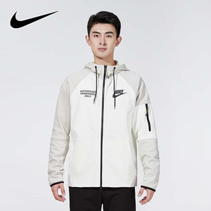 新款Nike耐克男装外套2023春秋运动服宽松连帽休闲夹克DM6549-072