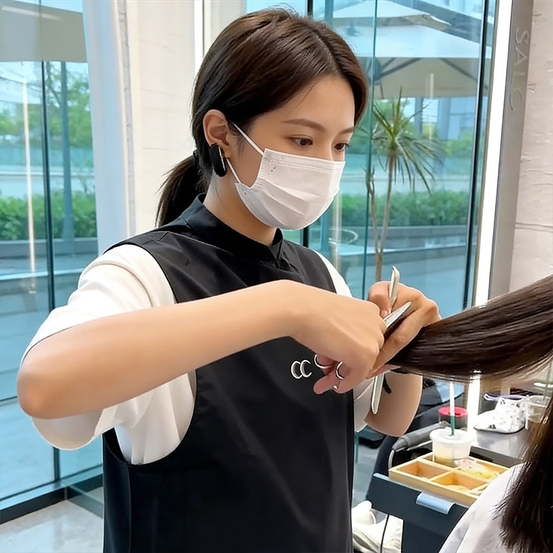 理发店订工作服套装美发廊烫染发型师酒吧定制马甲印字图logo刺绣