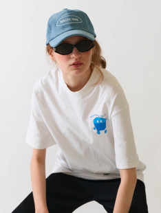 The Breakfast Club早餐俱乐部蓝莓马芬印花纯棉短袖T恤