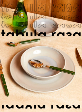 TABS官方代理 绿色法国Sabre Paris不锈钢彩色手柄刀叉勺黄油抹刀