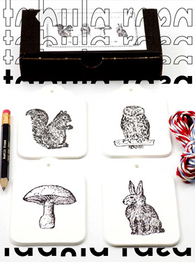 Tabula Rasa | 美国Austin Press复古书签动物告白情人节礼卡片