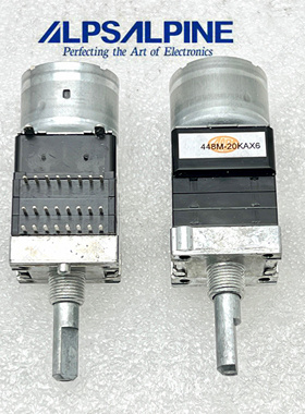 日本RK168 A20Kx6雅马哈带马达电位器24脚 半轴长25MM