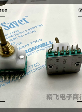 美国进口ELECTROSWITCH 波段开关1刀5档轴长15mm 轴直径3MM